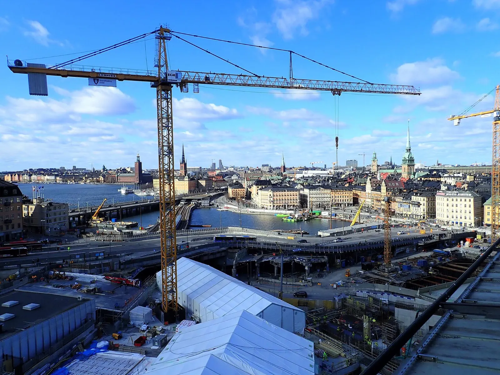 Building work at Slussen, Stockholm