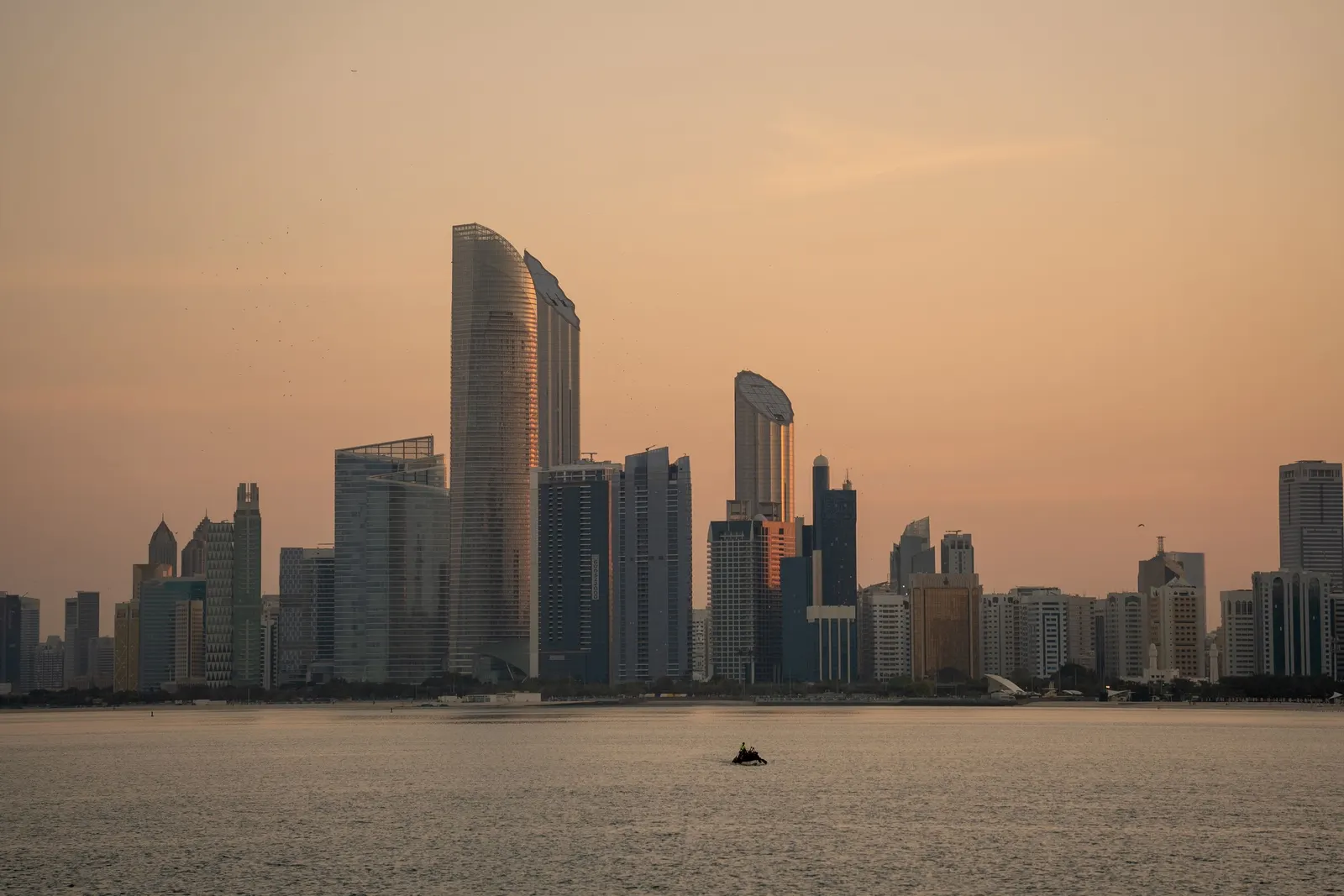 Abu Dhabi at sunset